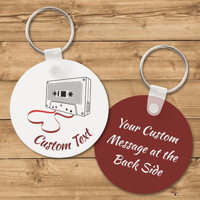 Kassettbandskedja för audio nyckelring (Skapare uppladdad)