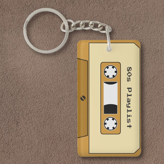 Kassettbandslangkedja (Cassette Tape Keychain)