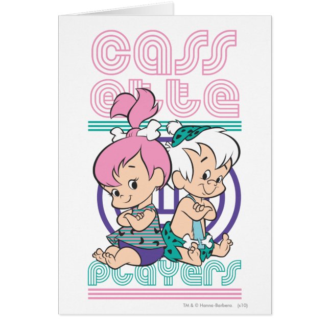 Kassettbandspelare för småstens™ och BAM-BAM™ Hälsningskort (Framsidan)