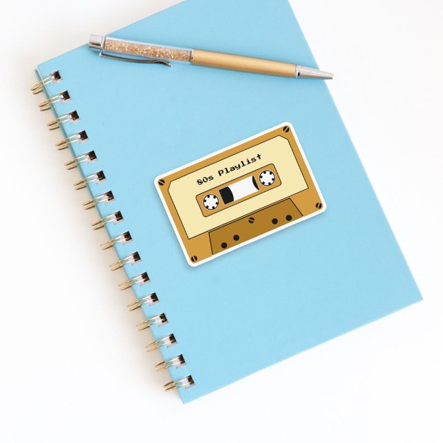Kassettbandssymbol Klistermärken (Cassette Tape Sticke)
