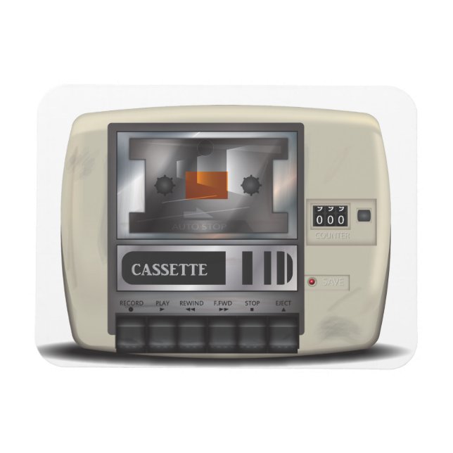 Kassettdeck Magnet (Horisontell)