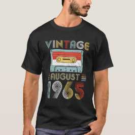 Kassetten för den vintageAugusti 1965 födelsedagen T Shirt