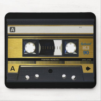 Kassetten tejpar Retro design för old school Musmatta