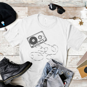 Kassetten tejpar T-tröja T-shirt