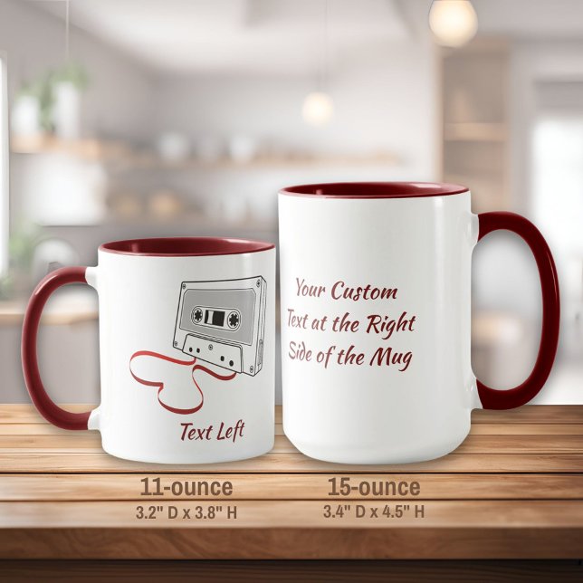 Kassettkaffe audio mugg (Skapare uppladdad)