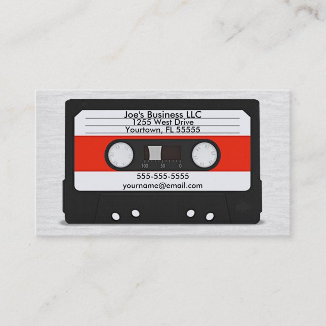 Kassettkort Visitkort (Framsida)