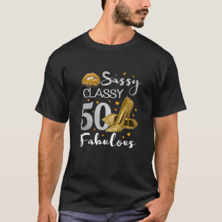 Kassi för kvinnor 50 Fabulous 50 Födelsedagsfester T Shirt