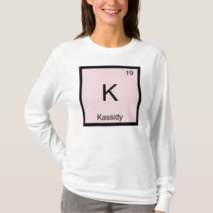 Kassidy Namn Kemiskt Element Periodiska Systemet T-shirt