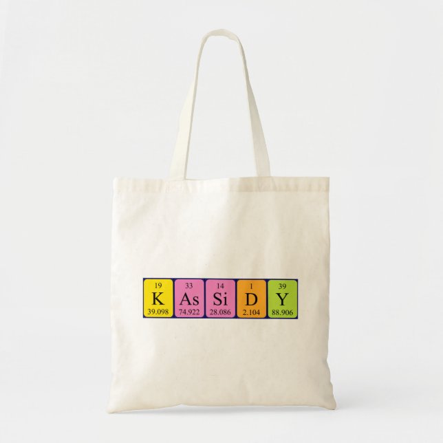 Kassidy, periodisk påse mellan bord namn och väska (Framsidan)