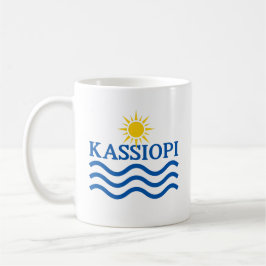 KASSIOPI Korfu Grekland, Sol Vågar Kaffemugg