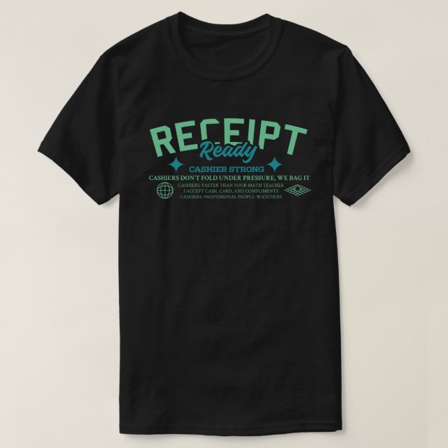 Kassörska stark t shirt (Design framsida)