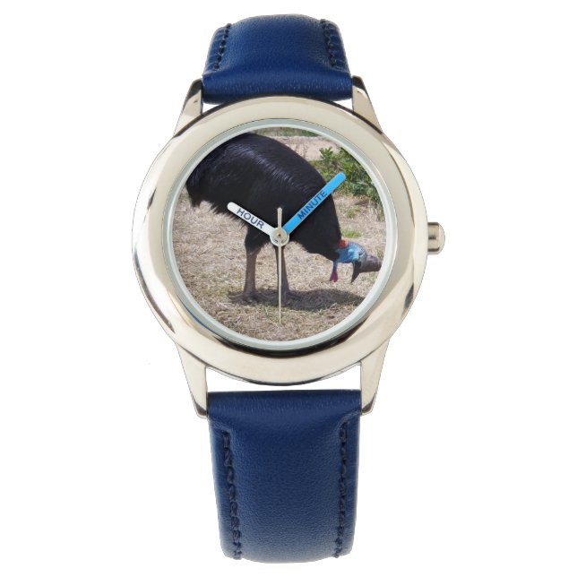 Kassowary Bird Tittar för Tasty Kryp, Armbandsur (Framsida)