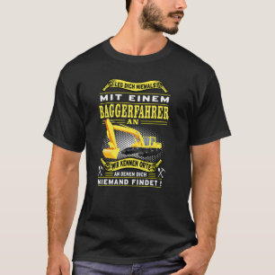 Kasta aldrig med en digger-drivrutin t shirt