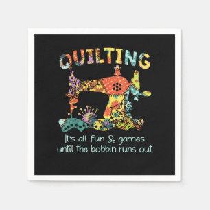 Kasta all Roligt och spel tills Bobbin Springa ut Pappersservett