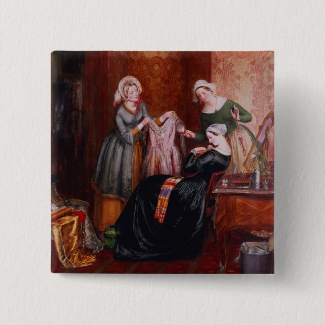 Kasta av henne ogräs knapp (Framsida)