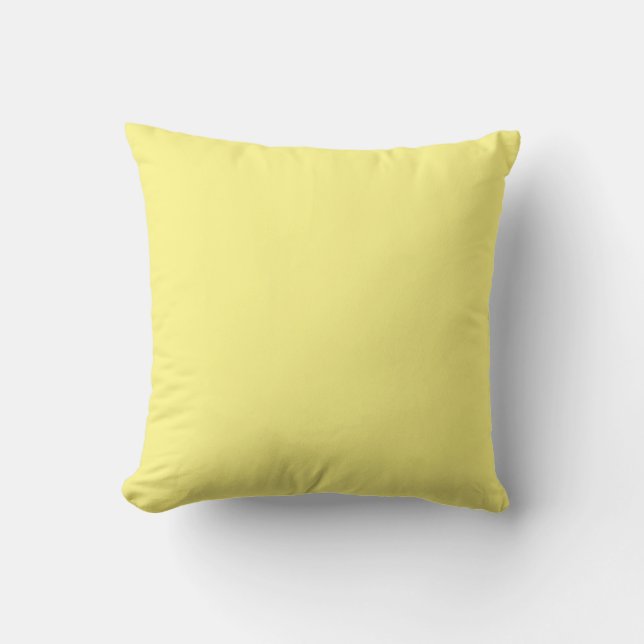 Kasta Blek Pastel Butter Gult Solid Kudde (Framsida)