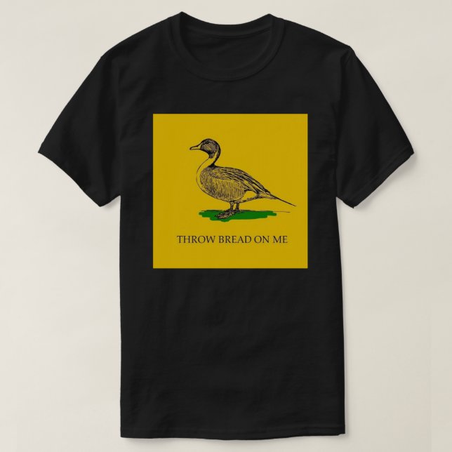 Kasta bröd på mig Sticker.png T Shirt (Design framsida)