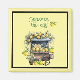 Kasta dagen - Lemon Cart Magnet