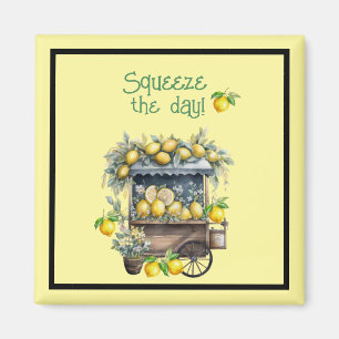 Kasta dagen - Lemon Cart Magnet
