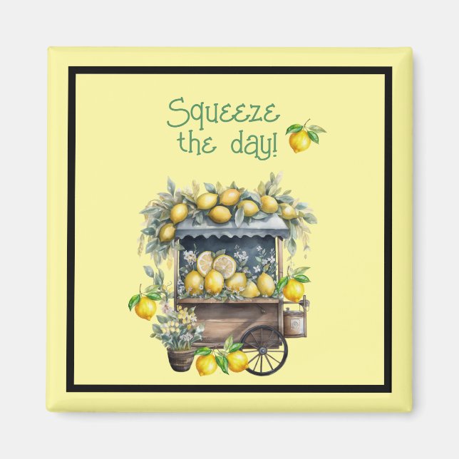 Kasta dagen - Lemon Cart Magnet (Framsidan)