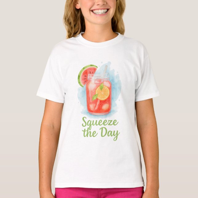 Kasta dagen - Roligt och färska barn" T-Shirt (Framsida)
