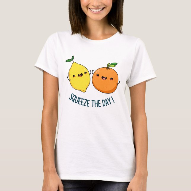 Kasta den positiva fruktpun-dagen t shirt (Framsida)