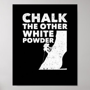 Kasta det andra vita pulvret Sten utomhus Poster