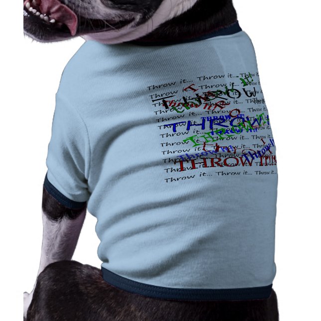 Kasta det! hundtröja (Baksidan)