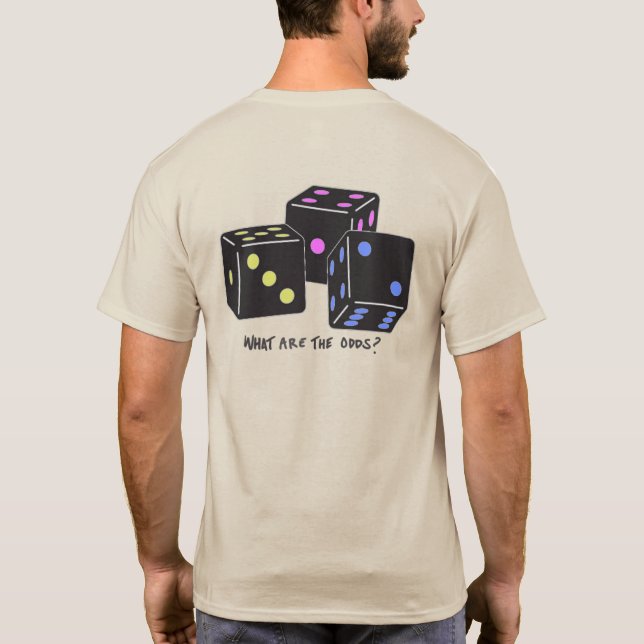 Kasta dice - två bilder t shirt (Baksida)