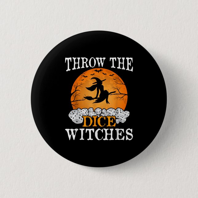 Kasta Dice Witches Bunco Party Knapp (Framsida)