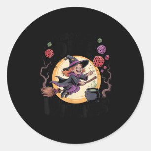 Kasta Dice Witches Halloween Bunco Dice Game D. Runt Klistermärke