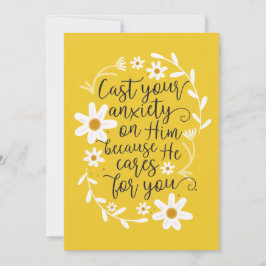 Kasta din ångest på honom, eftersom han bryr sig o kort