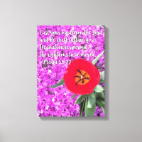 Kasta din burden bible Verse Art Flower Christian