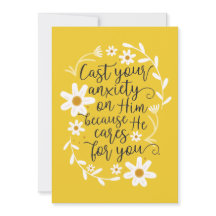 Kasta din omsorg på honom, för han har omsorg om d