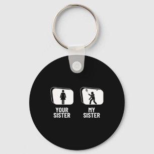 Kasta din syster min syster Brother Funny Dminto Nyckelring