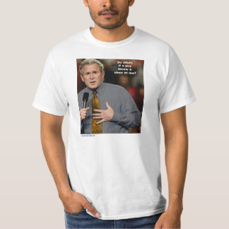 Kasta en sko på Bush Tee Shirt