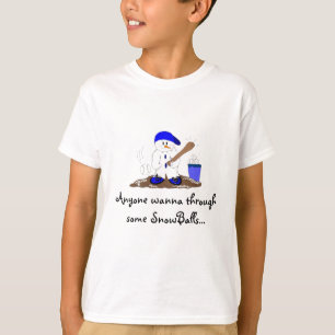 Kasta en snöboll åt mig tee shirt