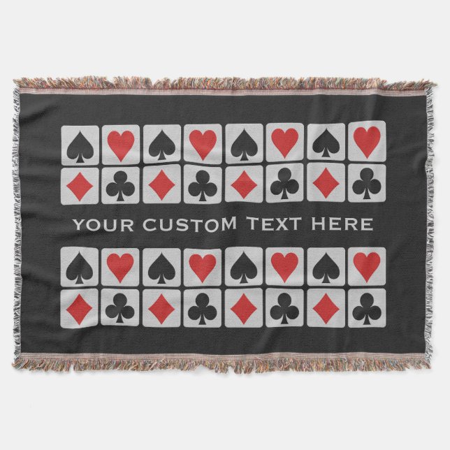 Kasta filt för anpassningsbarna Card Player (Framsidan)