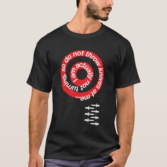 Kasta för knivar t-shirt (Framsida)
