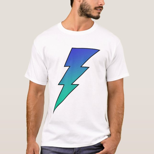 Kasta i sig grön blixt för blått! tee shirt (Framsida)