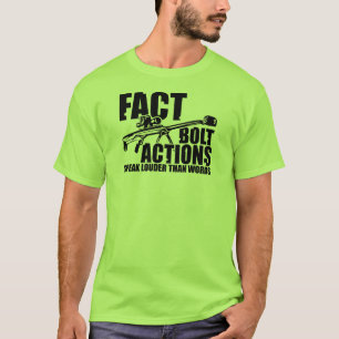 Kasta i sig handlingar talar mer hög än ord - t-shirt