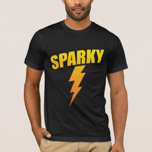 Kasta i sig rolig Sparky blixt för elektrikergåvan T Shirt