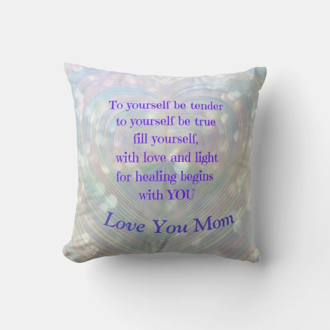 Kasta Kudd Love You Mamma Uppmuntran Kudde (Framsida)