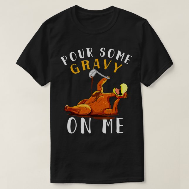 Kasta lite grynt på mig, Shirt Lycklig, Turkiet-da T Shirt (Design framsida)