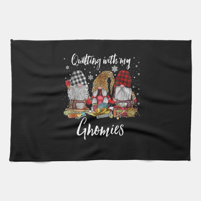 Kasta med Helgdag Gnomies julgran Kökshandduk (Horisontell)