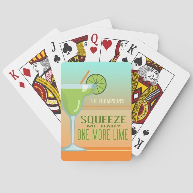 Kasta mig Baby en till gräns | Margarita Anpassnin Kortlek (Baksidan)