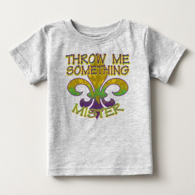 Kasta mig något misteren tee shirt (Framsida)