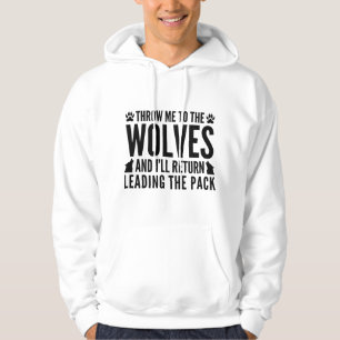 Kasta mig till Vargarna Hoodie