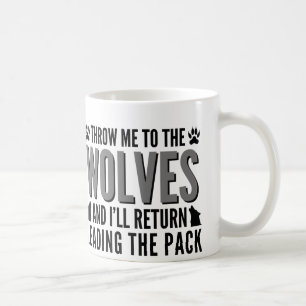 Kasta mig till vargerna kaffemugg