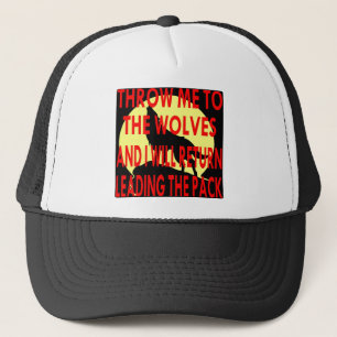 Kasta mig till vargerna som jag ska återgångt leda truckerkeps